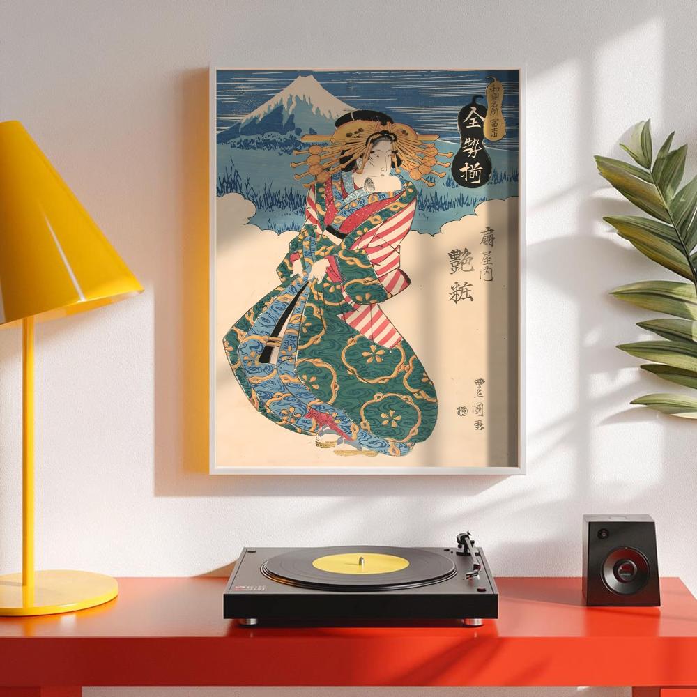ملصق الجيشا الياباني القديم، م - مراجعة Interior Design Japanese وسعره