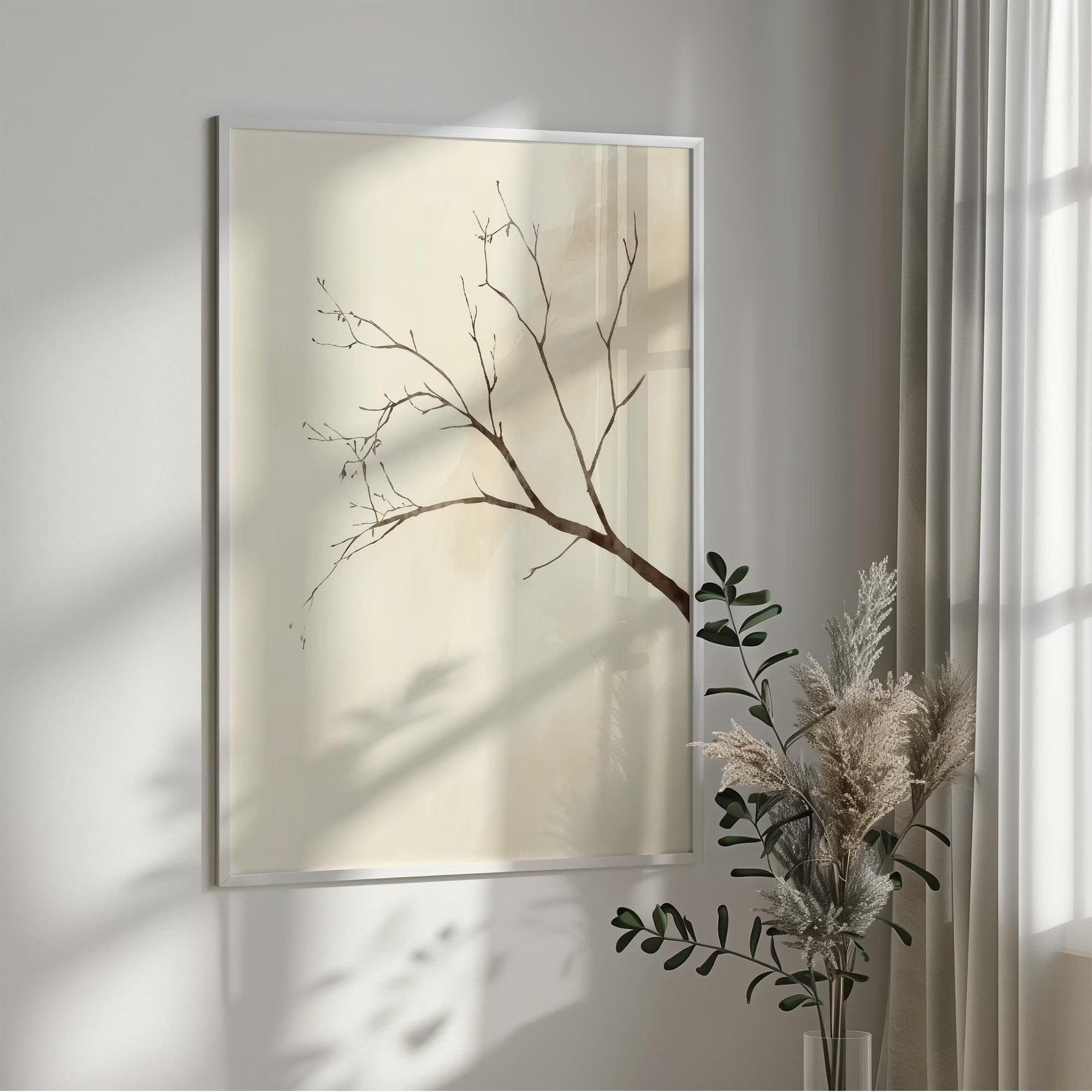 لوحة فنية جدارية داخلية، Wabi- - مراجعة Interior Design Japanese وسعره